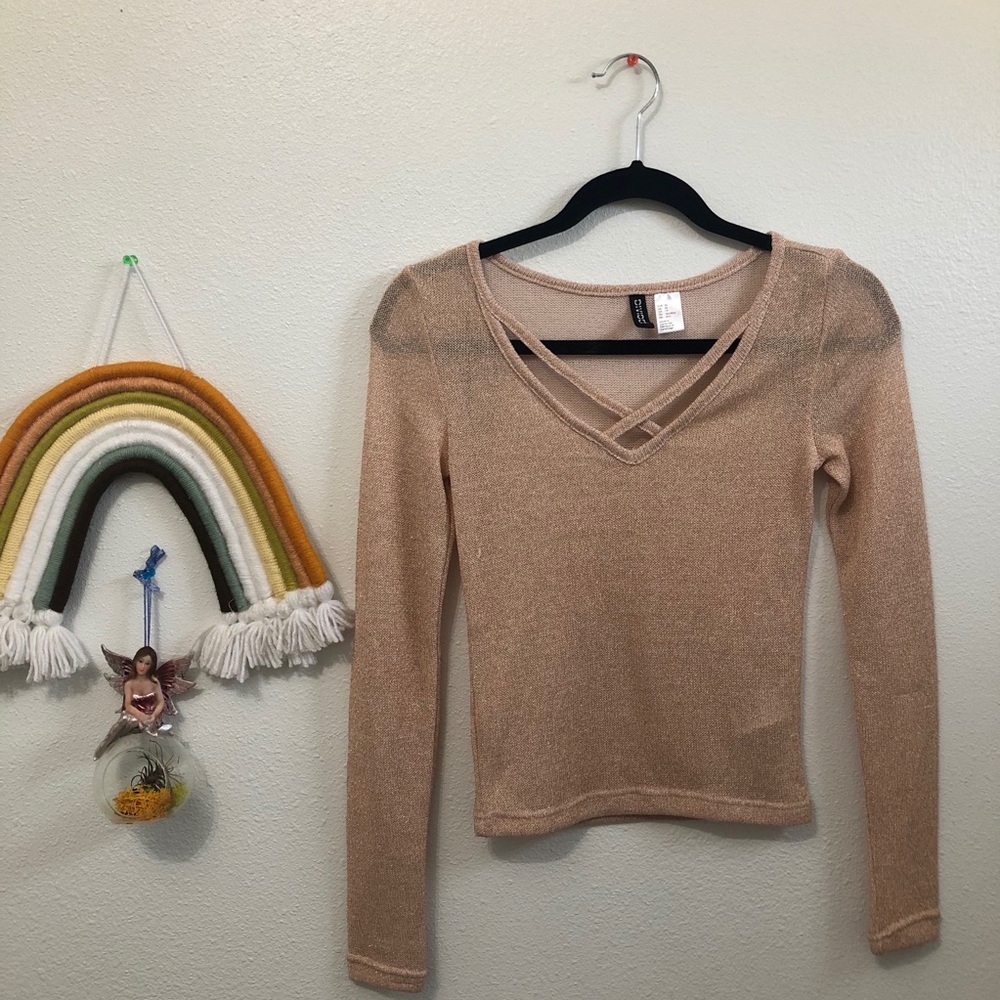 sparkly light pink long sleeve 💞